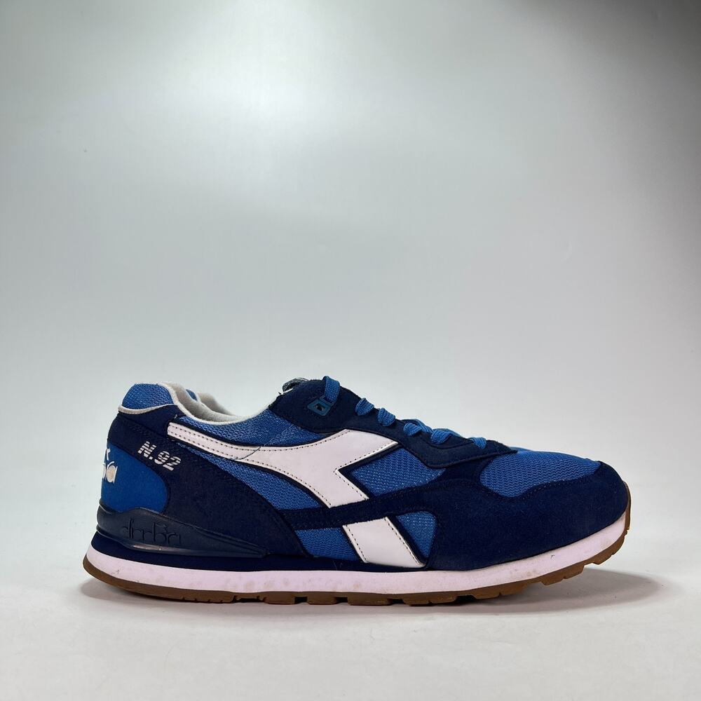 Diadora N.92 Blue White Retro Lifestyle Casual Low Top Sneakers Men's Size 12